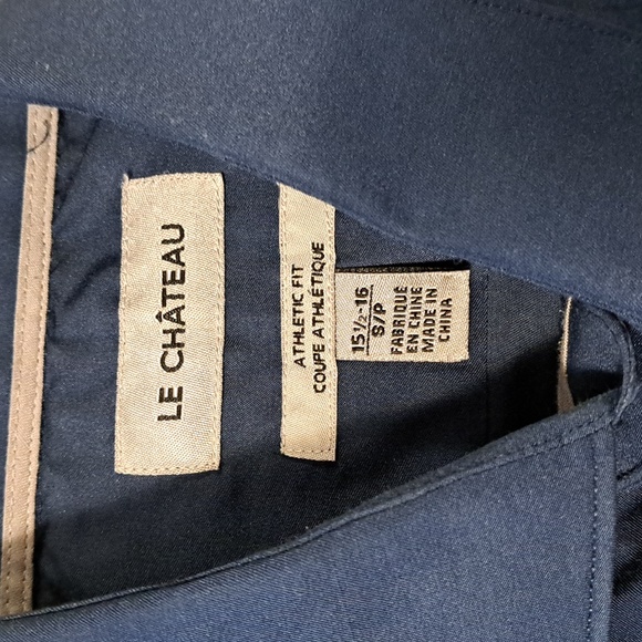 Le Chateau Athletic Fit Dress Shirt - 15.5-16/Small - Picture 2 of 5
